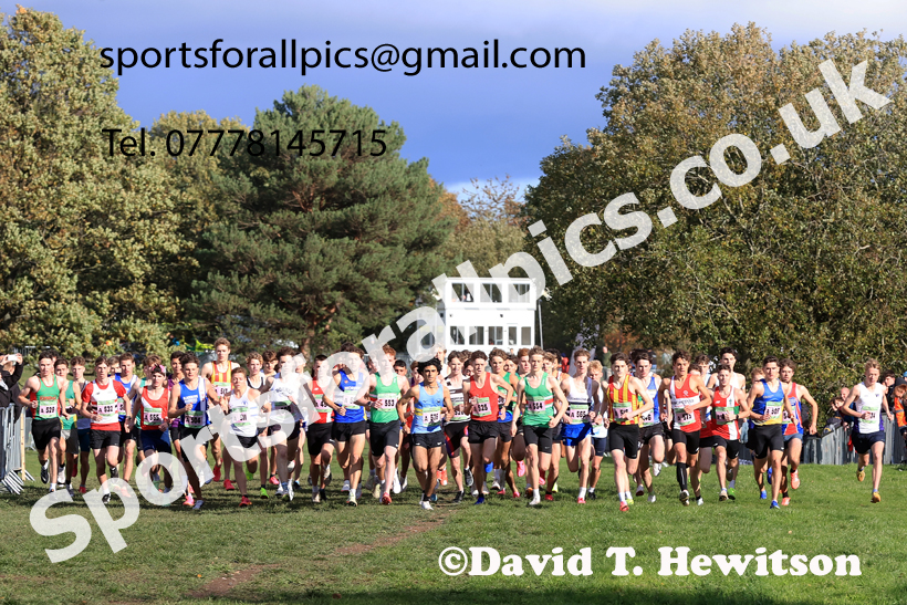 Junior Mens 2025 National Cross Country Relays, Berry Hill Park, Mansfield. Photo: David T. Hewitson/Sports for All Pics